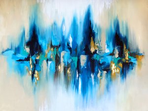 Vibrant Blue Reflection