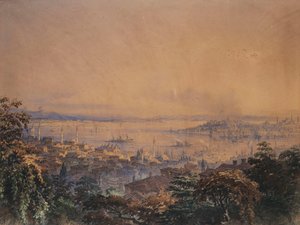 A View of Constantinople by Amadeo Preziosi