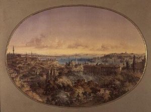 View of Constantinople from Galata Looking Towards the Golden Horn and the Bosphorus by Amadeo Preziosi