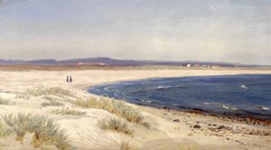 People on a Beach by Amaldus Nielsen