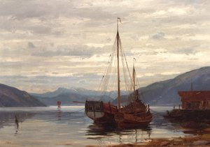 View from Balestrand by Amaldus Nielsen
