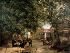 View of Cazzuola inn out of Vittoria gate, Milan