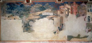 Allegory of Bad Government (detail) by Ambrogio Lorenzetti