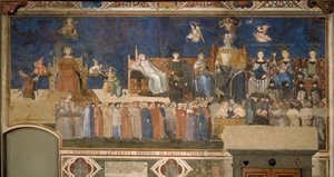 Allegory of Good Government Cycle of frescoes The Allegory of the Good and Bad Government by Ambrogio Lorenzetti