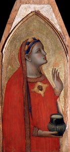 Mary Magdalene (left panel of the polyptych Virgin and Child)