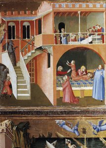 The Resurrection of the Dead Child. Scenes from the Life of St Nicholas by Ambrogio Lorenzetti