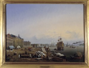 Bordeaux, the Docks of the Customs by Louis Garneray, circa 1820