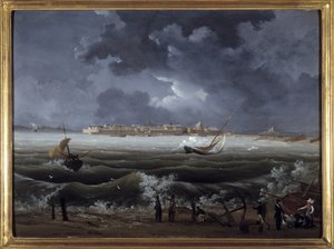 Saint Malo by Louis Garneray, circa 1820