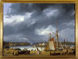 The Port of Dieppe by Louis Garneray, circa 1820
