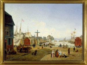 The Port of Honfleur by Louis Garneray, circa 1820
