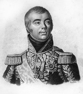 Jacques Alexandre Macdonald, Marshal of France. in Portraits of the French generals following the victories and conquests of the French. Engraved by Ambroise Tardieu in 1818. Stella Collection
