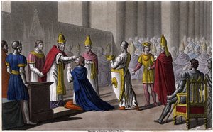 Louis II Consecrated a Second Time at the Council of Troyes by John VIII in 879 by Ambroise Tardieu
