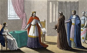 Louis VII began the 2nd Crusade on the advice of Saint Bernard de Clairvaux (San Bernardo di Chiaravalle) and despite the opposition of Abbot Suger, to whom he left the administration of the Kingdom during his absence and that of Queen Alienor of Aquitaine