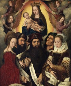 The Virgin and Child Surrounded by Angels, Prophets, and Sibyls