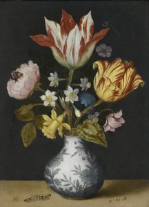 Still Life of Flowers in a Wan-Li Vase by Ambrosius Bosschaert the Elder