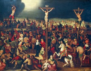 The Calvary by Ambrosius II Francken or Franck