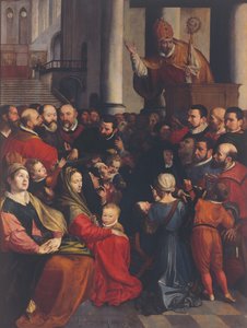Saint Eligius preaches in Antwerp
