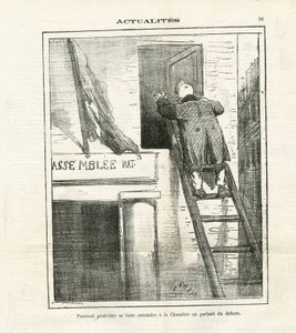 Illustration of Cham in Le Charivari by Amédée de Noé