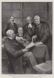 British Representatives at the Venezuela Arbitration Commission in Paris by Amedee Forestier