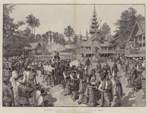 Buddhism in Burmah, Installation of a Phoongye or Priest by Amedee Forestier