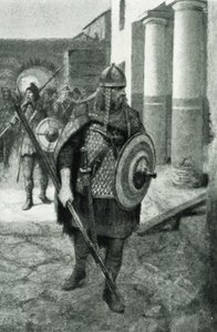 Saxons Entering Deserted London by Amedee Forestier