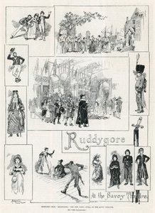 Sketches from Ruddygore the new comic opera at the Savoy Theatre
