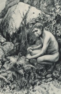 The ancient tenant of the Old Plateau, perhaps ten thousand centuries ago by Amedee Forestier