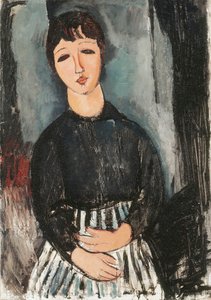 A Servant in a Striped Apron by Amedeo Modigliani