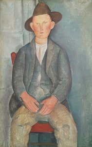The Little Farmer. Around 1918 by Amedeo Modigliani