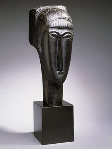 Head of a Woman with a Fringe by Amedeo Modigliani