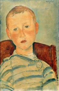 Boy with Striped Sweater
