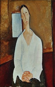 Madame Zborowska with Clasped Hands, c.1917 by Amedeo Modigliani