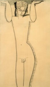 Naked Young Man (Atlas) by Amedeo Modigliani