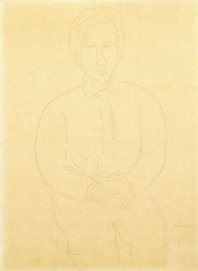Portrait of Soutine Sitting by Amedeo Modigliani