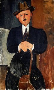 Seated Man by Amedeo Modigliani