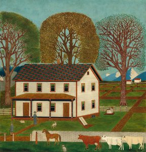 Farmhouse in Mahantango Valley by American 19th Century