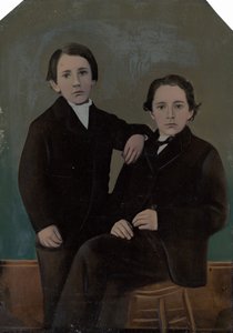 Portrait of Two Boys by American 19th Century