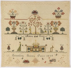 Sampler by American Elizabeth Rowe Terry