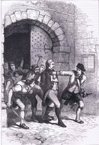 Huddy led from prison to be hanged, illustration from Cassells History of the United States published by Cassell, Petter & Galpin, c.1900