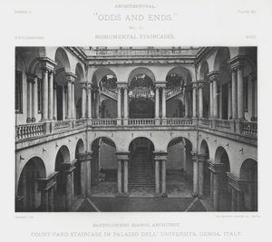 Court-Yard Staircase in Palazzo Dell