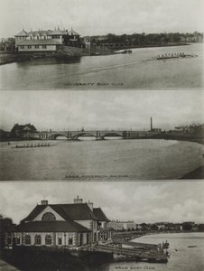 Harvard University: University Boat Club, Larz Anderson Bridge, Weld Boat Club by American Photographer (after)