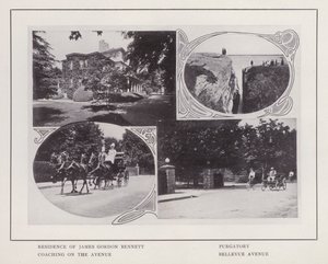 Newport, Rhode Island: Residence of James Gordon Bennett; Purgatory; Coaching on the Avenue; Bellevue Avenue by American Photographer (after)