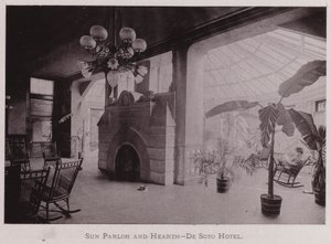 Sun Parlor and Hearth, De Soto Hotel by American Photographer (after)