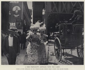 A Dire Perplexity, Settling with the Cabby by American Photographer