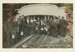 American Coal Mining: A Happy Lot, Miners Returning from Work by American Photographer