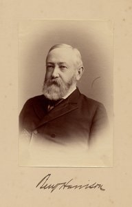 Benjamin Harrison (1833-1901), 23rd President of the USA by American Photographer