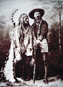 Chief Sitting Bull on tour with Buffalo Bill Cody and his Wild West Show