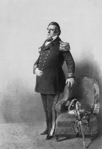 Commodore Matthew Calbraith Perry, engraved by Wilhelm Heine, c.1856