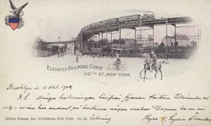 Elevated Railroad Curve by American Photographer