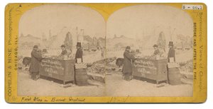 First Store in the Burnt District, 1871 by American Photographer